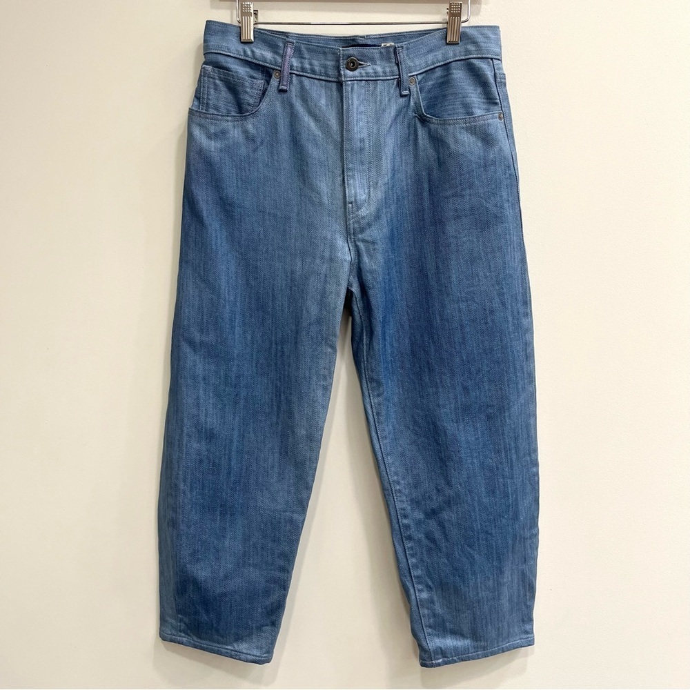 Levi’s made & crafted barrel crop jeans metallic sheen size woman’s size 29